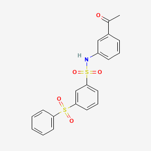 N-(3-ACETYLPHENYL)-3-(PHENYLSULFONYL)-1-BENZENESULFONAMIDE