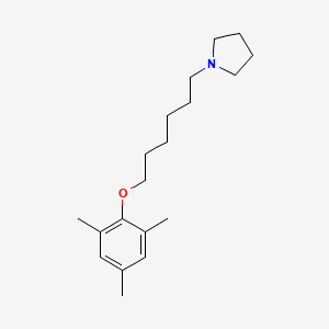 molecular formula C19H31NO B5250115 1-[6-(2,4,6-Trimethylphenoxy)hexyl]pyrrolidine 