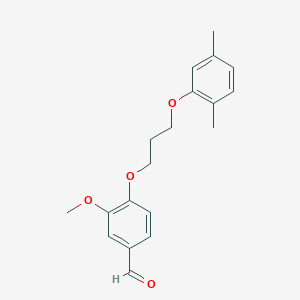 4-[3-(2,5-dimethylphenoxy)propoxy]-3-methoxybenzaldehyde