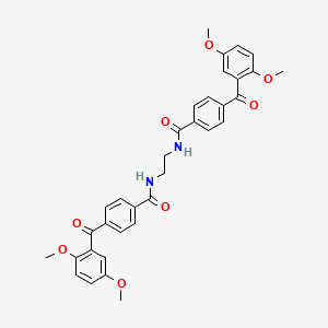 4-(2,5-dimethoxybenzoyl)-N-[2-[[4-(2,5-dimethoxybenzoyl)benzoyl]amino]ethyl]benzamide