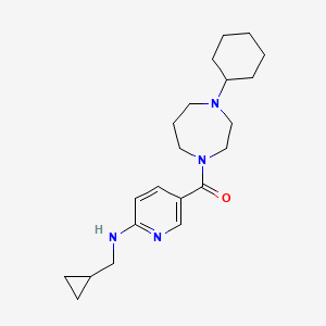 5-[(4-cyclohexyl-1,4-diazepan-1-yl)carbonyl]-N-(cyclopropylmethyl)-2-pyridinamine