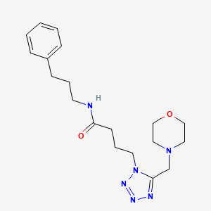 4-[5-(4-morpholinylmethyl)-1H-tetrazol-1-yl]-N-(3-phenylpropyl)butanamide