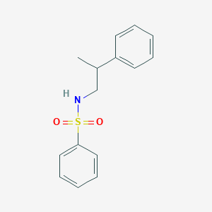 molecular formula C15H17NO2S B5250268 N-(2-phenylpropyl)benzenesulfonamide 