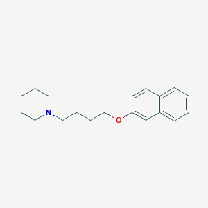 molecular formula C19H25NO B5250288 1-[4-(2-naphthyloxy)butyl]piperidine 