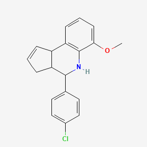 4-(4-chlorophenyl)-6-methoxy-3a,4,5,9b-tetrahydro-3H-cyclopenta[c]quinoline