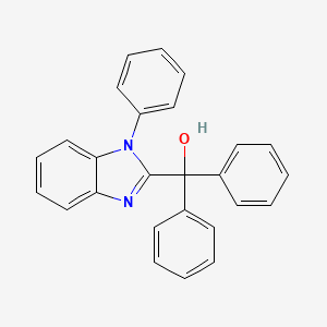 molecular formula C26H20N2O B5250336 diphenyl(1-phenyl-1H-benzimidazol-2-yl)methanol 