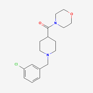 molecular formula C17H23ClN2O2 B5250349 [1-(3-Chlorobenzyl)piperidin-4-yl](morpholin-4-yl)methanone 