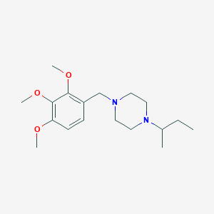 molecular formula C18H30N2O3 B5250393 1-(Butan-2-yl)-4-(2,3,4-trimethoxybenzyl)piperazine 