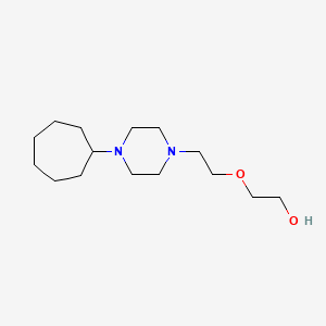 2-[2-(4-Cycloheptylpiperazin-1-yl)ethoxy]ethanol