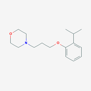 molecular formula C16H25NO2 B5250407 4-[3-(2-Propan-2-ylphenoxy)propyl]morpholine 