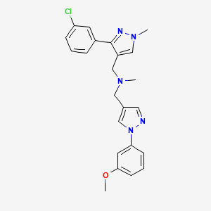 1-[3-(3-chlorophenyl)-1-methyl-1H-pyrazol-4-yl]-N-{[1-(3-methoxyphenyl)-1H-pyrazol-4-yl]methyl}-N-methylmethanamine