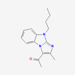 molecular formula C16H19N3O B5250486 1-(9-butyl-2-methyl-9H-imidazo[1,2-a]benzimidazol-3-yl)ethanone 