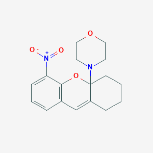 molecular formula C17H20N2O4 B5250499 4-(5-nitro-2,3,4,4a-tetrahydro-1H-xanthen-4a-yl)morpholine 