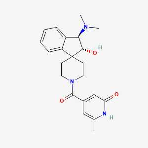 4-[(1R,2R)-1-(dimethylamino)-2-hydroxyspiro[1,2-dihydroindene-3,4'-piperidine]-1'-carbonyl]-6-methyl-1H-pyridin-2-one