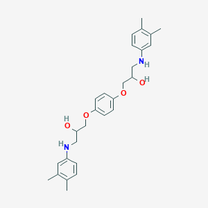 molecular formula C28H36N2O4 B5250520 1-(3,4-dimethylanilino)-3-[4-[3-(3,4-dimethylanilino)-2-hydroxypropoxy]phenoxy]propan-2-ol CAS No. 5734-10-1