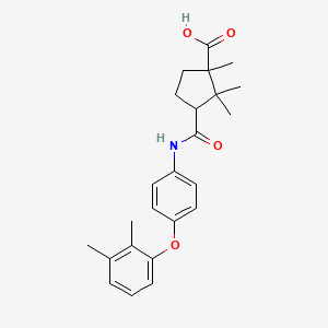 3(4(2,3-DI-ME-PHENOXY)-PHENYLCARBAMOYL)-1,2,2-TRI-ME-CYCLOPENTANECARBOXYLIC ACID