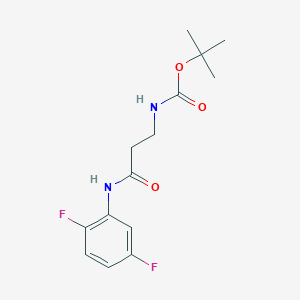 molecular formula C14H18F2N2O3 B5250563 tert-butyl {3-[(2,5-difluorophenyl)amino]-3-oxopropyl}carbamate 