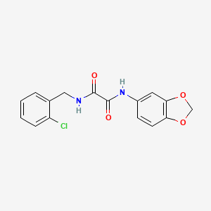 molecular formula C16H13ClN2O4 B5250567 N-1,3-benzodioxol-5-yl-N'-(2-chlorobenzyl)ethanediamide 