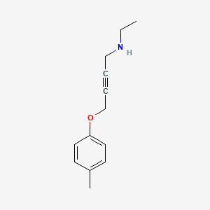 molecular formula C13H17NO B5250570 N-ethyl-4-(4-methylphenoxy)-2-butyn-1-amine 