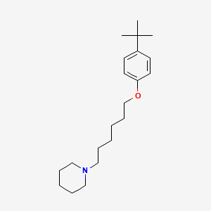 molecular formula C21H35NO B5250573 1-[6-(4-tert-butylphenoxy)hexyl]piperidine 