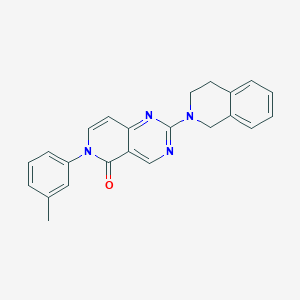 molecular formula C23H20N4O B5250589 6-(3-METHYLPHENYL)-2-(1,2,3,4-TETRAHYDROISOQUINOLIN-2-YL)-5H,6H-PYRIDO[4,3-D]PYRIMIDIN-5-ONE 