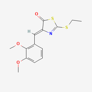 4-(2,3-dimethoxybenzylidene)-2-(ethylthio)-1,3-thiazol-5(4H)-one