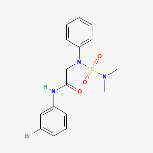 N~1~-(3-bromophenyl)-N~2~-[(dimethylamino)sulfonyl]-N~2~-phenylglycinamide