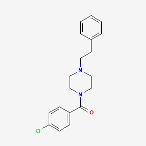 molecular formula C19H21ClN2O B5250768 1-(4-chlorobenzoyl)-4-(2-phenylethyl)piperazine 