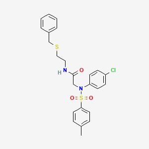 N~1~-[2-(benzylthio)ethyl]-N~2~-(4-chlorophenyl)-N~2~-[(4-methylphenyl)sulfonyl]glycinamide