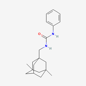 molecular formula C20H28N2O B5250795 1-[(3,5-Dimethyl-1-adamantyl)methyl]-3-phenylurea 