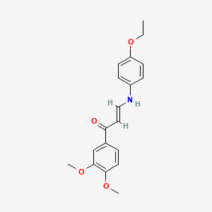 (2E)-1-(3,4-dimethoxyphenyl)-3-[(4-ethoxyphenyl)amino]prop-2-en-1-one