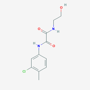 molecular formula C11H13ClN2O3 B5250816 N'-(3-chloro-4-methylphenyl)-N-(2-hydroxyethyl)oxamide 