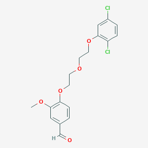 4-[2-[2-(2,5-Dichlorophenoxy)ethoxy]ethoxy]-3-methoxybenzaldehyde