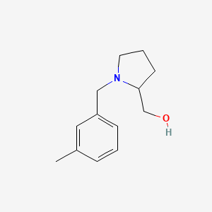 molecular formula C13H19NO B5250859 [1-[(3-methylphenyl)methyl]pyrrolidin-2-yl]methanol 