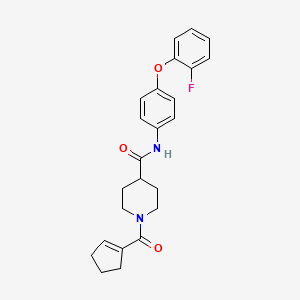 1-(1-cyclopenten-1-ylcarbonyl)-N-[4-(2-fluorophenoxy)phenyl]-4-piperidinecarboxamide