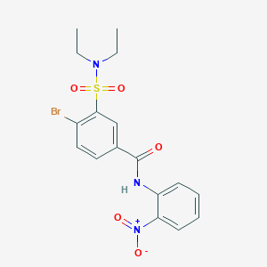 4-bromo-3-(diethylsulfamoyl)-N-(2-nitrophenyl)benzamide