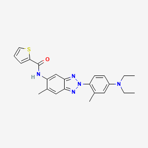 N-{2-[4-(diethylamino)-2-methylphenyl]-6-methyl-2H-benzotriazol-5-yl}thiophene-2-carboxamide