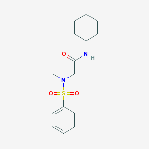 N-cyclohexyl-N~2~-ethyl-N~2~-(phenylsulfonyl)glycinamide