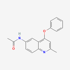 N-(2-methyl-4-phenoxy-6-quinolinyl)acetamide