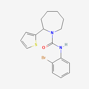 molecular formula C17H19BrN2OS B5251003 N-(2-Bromophenyl)-2-(thiophen-2-YL)azepane-1-carboxamide 