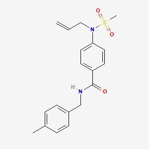 4-[allyl(methylsulfonyl)amino]-N-(4-methylbenzyl)benzamide