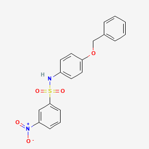 N-[4-(benzyloxy)phenyl]-3-nitrobenzenesulfonamide