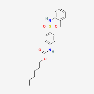 hexyl (4-{[(2-methylphenyl)amino]sulfonyl}phenyl)carbamate