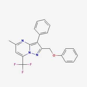 5-methyl-2-(phenoxymethyl)-3-phenyl-7-(trifluoromethyl)pyrazolo[1,5-a]pyrimidine