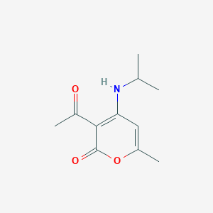 3-Acetyl-6-methyl-4-(propan-2-ylamino)pyran-2-one