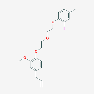 1-[2-[2-(2-Iodo-4-methylphenoxy)ethoxy]ethoxy]-2-methoxy-4-prop-2-enylbenzene