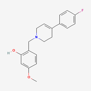 2-{[4-(4-fluorophenyl)-3,6-dihydro-1(2H)-pyridinyl]methyl}-5-methoxyphenol