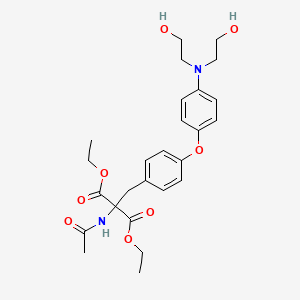 diethyl (acetylamino)(4-{4-[bis(2-hydroxyethyl)amino]phenoxy}benzyl)malonate