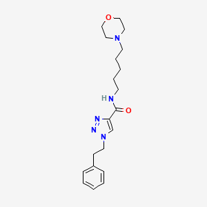 N-[5-(4-morpholinyl)pentyl]-1-(2-phenylethyl)-1H-1,2,3-triazole-4-carboxamide