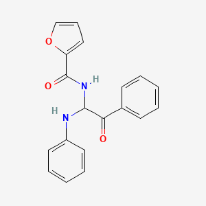 molecular formula C19H16N2O3 B5251206 N-[2-oxo-2-phenyl-1-(phenylamino)ethyl]furan-2-carboxamide 